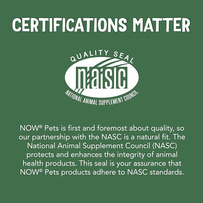 NOW Pet Health, L-Lysine Supplement, Powder, Formulated for Cats, NASC Certified, 8-Ounce