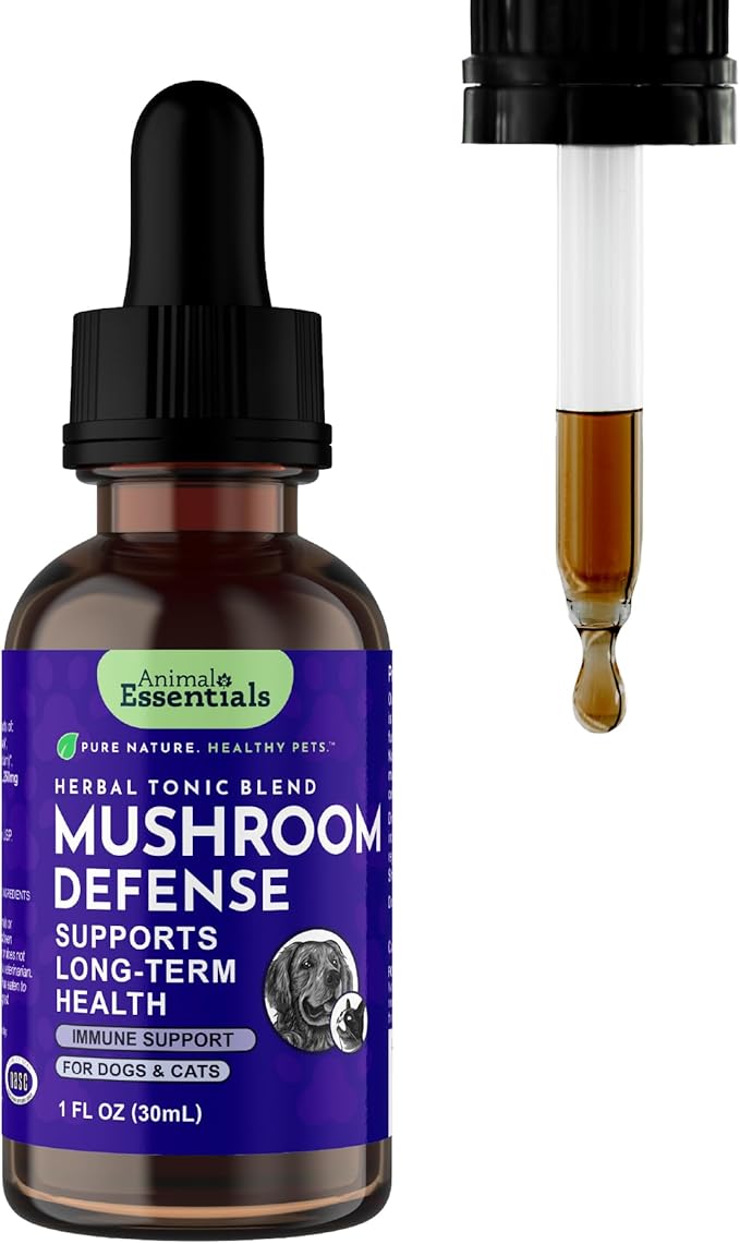 Animal Essentials Super Immune - Dog & Cat Immune Support for Puppies with Olive Leaf Extract & Echinacea, Olive Root for Dogs, Supports Respiratory Health & Overall Wellness - 1 Fl Oz