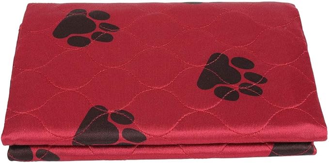 Reusable Dog Pee Pad, Absorbent Pet Urine Mat for Dogs and Cats, 4 - Layer Machine Washable Mat with Barrier for Hard Floors, Print Design in (80 * 90cm)