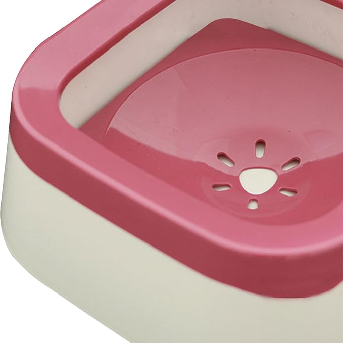 Dog Water Bowl Dispenser Water Feeder for Dogs Feeder Cat Dog Supplies Cat Bowls Water Dispenser for Pet Messy Drinkers Kitten, Pink