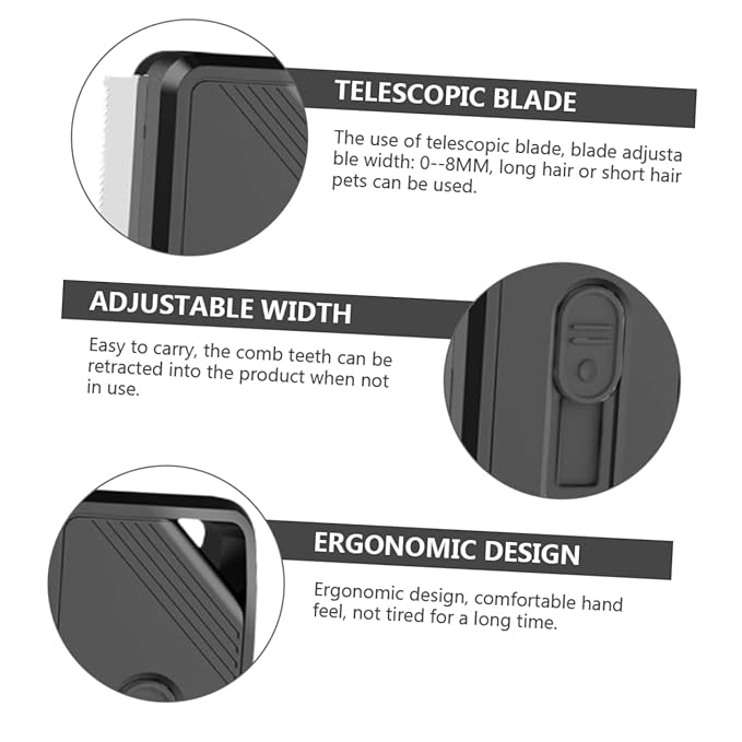 YARNOW Ergonomic Open Comb for Pet Massaging Hair Grooming Supplies Dog Remover