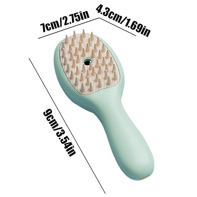 Cat Steamer Brush - Anti-Static Quick Brush - Cat Grooming Tool,for Outdoor Detailing Home Cleaning Indoor Bathing Grooming Daily Travel Puppy Kitten
