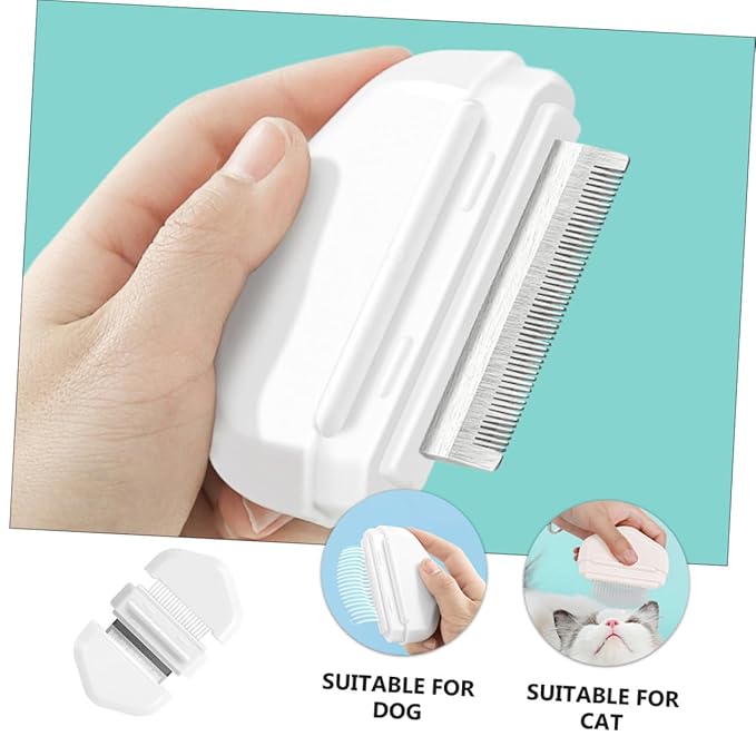 HANABASS Cat Brush Dog Grooming Tool Massage Comb for Pet Hair Removal Comfortable Handle Bristles for Shedding for Cats and Dogs