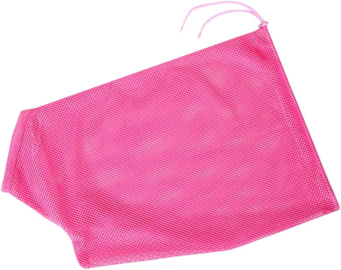 Breathable Mesh Cat Washing Bag Grooming Tool Restraint Pull Rope Pet Supplies for Nail Trimming and Bathing Pink