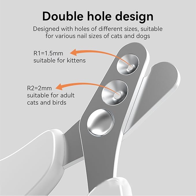 Nail Clippers for Cats, Claw Scissors for Pets | Nail Trimmer for Puppies Splash-Resistant, Home Use Travel Indoor Outdoor Camping Veterinary Grooming Cats and Dogs