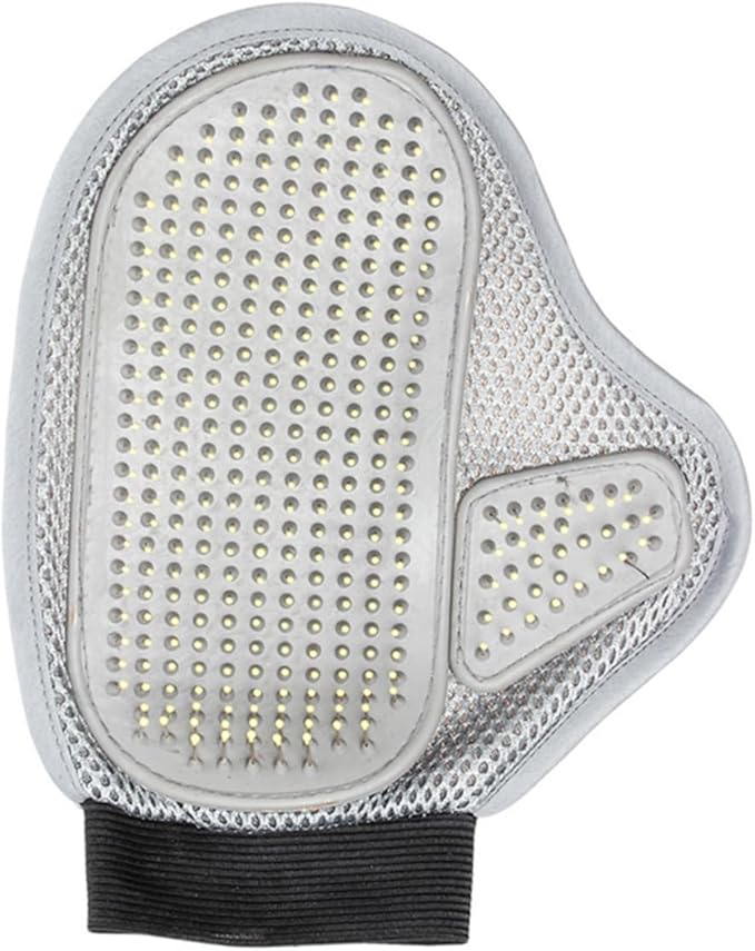 Sosoport Dog Cat Grooming Glove Undercoat Rake for Dogs Cat Brush for Shedding Lint Roller for Pet Hair Hair Remover Massage Tool Glove