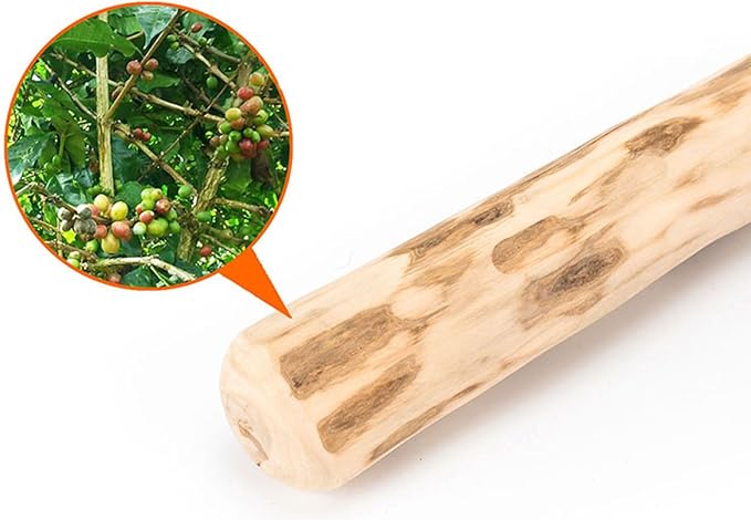 Natural Coffee Wood Dog Chew Toy Large 𝐷𝑢𝑟𝑎𝑏𝑙𝑒 Teething Stick for Puppies Aggressive Chewers Dental Clean Teeth Low Calorie Stress Relief Pet Supplies