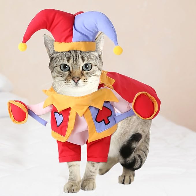 KESYOO Cartoon Lovely Dog and Cat Costume Set, Wear-Resistant Pet Hat Decor with Stand-up Design, Washable Large Size Pet Accessory for Dog Supply and Cat Dress