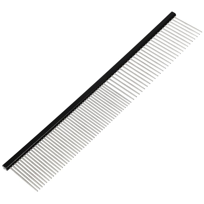HEMOTON Portable PET Grooming Comb Lightweight Aluminum Dog and Cat Hair Brush Detangling Fur Comb for Dogs and Cats Convenient and Wear-Resistant PET Accessory