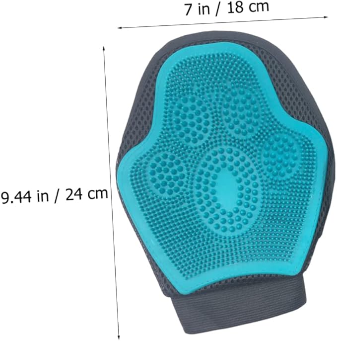 Pet Grooming Massage Glove Double Sided Brush for Cats Dogs Comfortable Pet Bathing Glove for Hair Removal and Relaxation for Puppy and Kitten Care