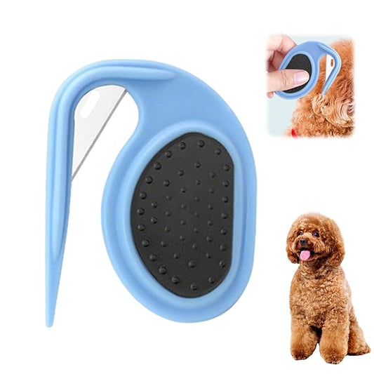 Pet Knotting Comb Tool for Pets Multifunctional 4 Pack Pet Shedding Comb Removal Dematting Hair Flea Brush Shedding Tool Matted Hair Grooming Supplies for Indoor Cats Dogs and Rabbits