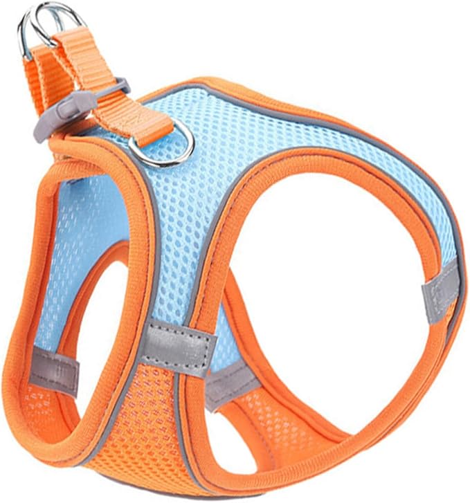 BESPORTBLE Reflective Puppy Vest Leash and Dog Harness Breathable Mesh Chest Strap Medium Size for Walking Cats and Dogs Pet Supplies
