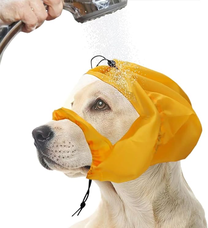 Pet Dog Ear Covers Caps for Noise Reductions Bathing Accessories Pet Ear Wrap Caps for Dogs Relief Stress Dog Grooming Supplies
