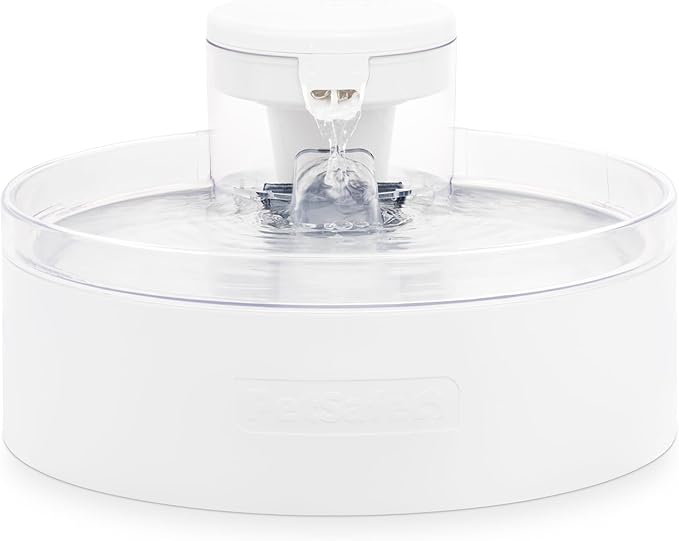 PetSafe Outlast Cat Fountain - Encourages Healthy Hydration - Pump-Free Design with HydroSpin Technology - Automatic Pet Water Bowl - Dishwasher-Safe - Long-Lasting - 128 oz