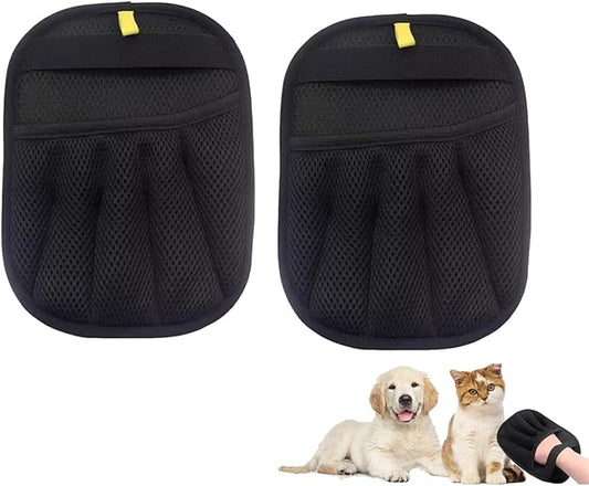 Pet Hair Removal Glove Reusable Pet Hair Remover Glove 2025 New Efficient Grooming Gloves for Pet Hair Furniture Carpet Pet Grooming Best Pet Hair Remover for Laundry Lint Roller Cat Hair Remover (2)