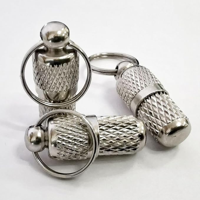 VOSAREA 6 Pcs Dog Id Tags Pet Anti-Lost Tube Collar Hanging Pendant Silver for Dog Collar Address Label Tags Pet Supplies