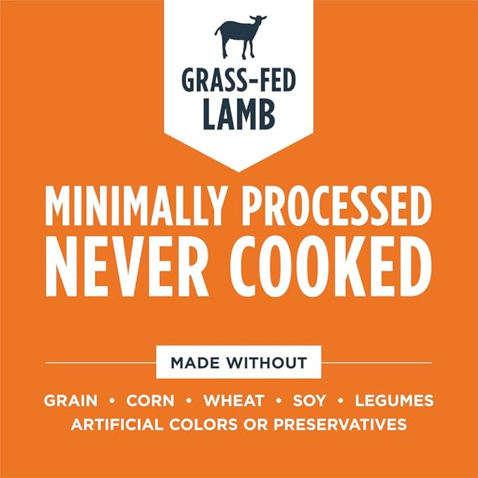 Instinct Freeze Dried Raw Meals, Natural Dry Dog Food, Grain Free - Grass Fed Lamb, 3 oz. Bag
