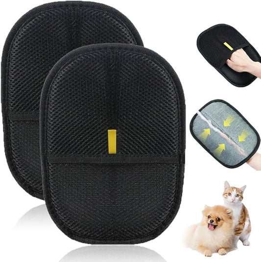 Electrostatic Gloves Pet Hair Removal, 2026 New Pet Hair Remover Glove, Washable Reusable Dogs Cats Hair Gloves (#B, 2pcs)