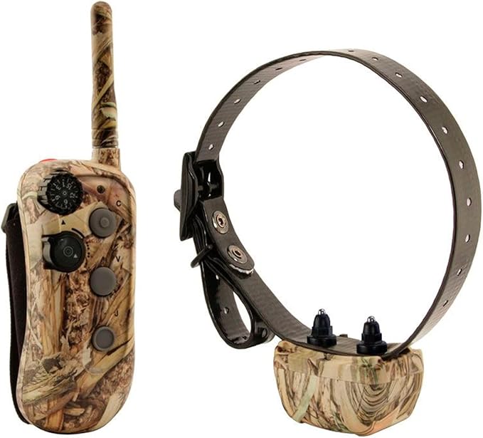 DT SYSTEMS RAPT1400 Camo E-collar Remote Rapid Access Pro Trainer, Compact Waterproof Gentle Touch Stimulation Dog Training System, Transmitter w/ Hand Strap