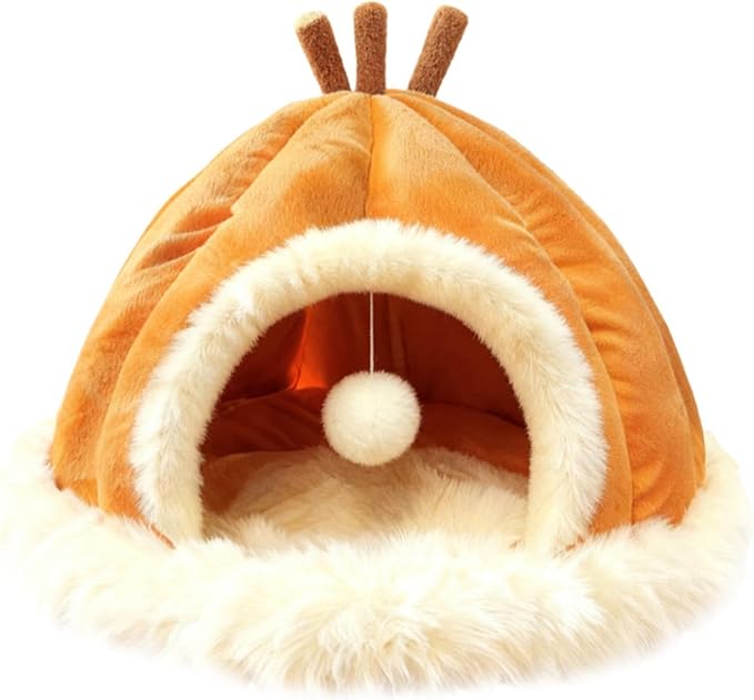 Washable Dog Bed, Soft Cat Shelter, Breathable Puppy Beds for Winter Comfort, Kitten Bed with Comfortable Padded Build, Pets Supplies Pet Shelter, Cat Cave for Small Animals Use