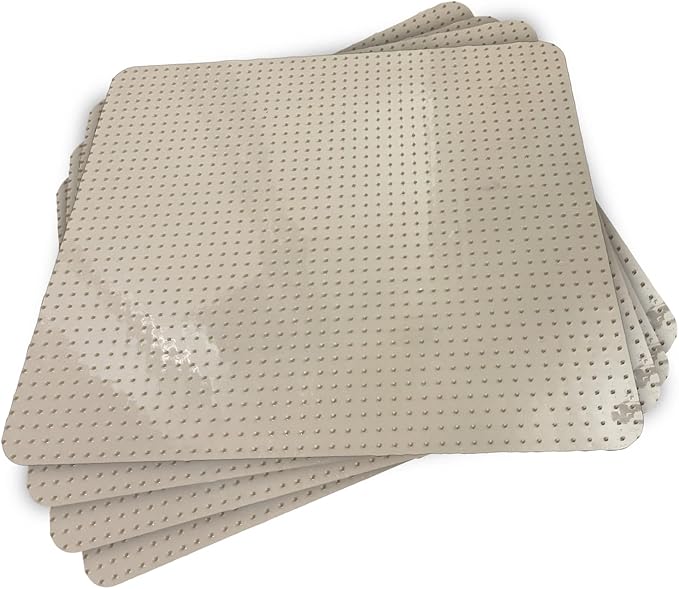 RESILIA Furniture Protector Pet Deterrent Tiles - Pet-Free Training Mat, for Cats, Dogs, Rabbits, Indoor and Outdoor Use, Beige Color, 21 Inches x 19 Inches, 4 Pack