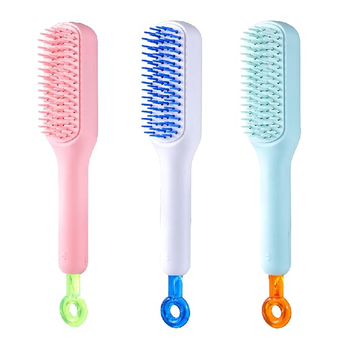Efficient Dog Grooming Brush for Small Pet Furs Remover with Retractable Handle for Home and Salon Use Supply