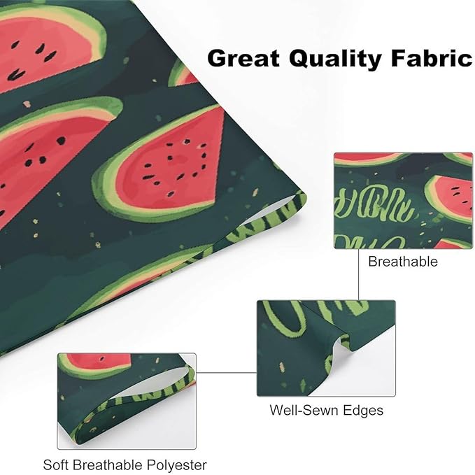 Dog Bandana Spring Pet Scarf Adjustable Triangle One in A Melon Printing Dog Bib Washable Polyester Puppy Bandana for Small Medium Large Dogs Cat Birthday Party Supplies