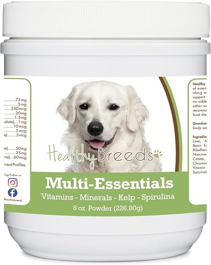 Healthy Breeds Kuvasz Multi-Essentials Powder for Dogs - an Ideal Supplement of Vitamins, Minerals & Antioxidants for Your Dog - 8 oz