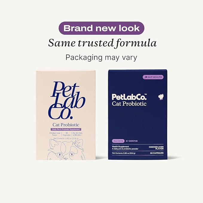 PetLab Co. Probiotics for Cats, Support Gut Health, Occasional Diarrhea, Digestive Health & Immune Support - Easy to Use - 30 Count