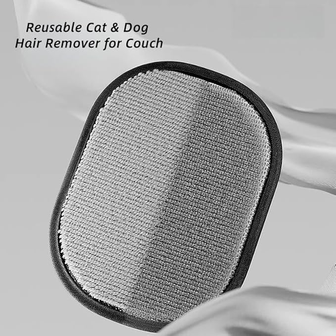 Pet Hair Removal Gloves, Electrostatic Pet Hair Remover, Reusable Cat&Dog Hair Remover for Couch, Furniture, Carpet, Car Seat, Pet Grooming Gloves (2 Pack)
