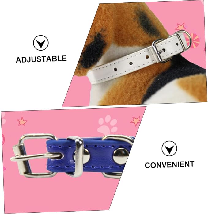 Uonlytech 10pcs Pet Dog Collar Decorative Neckband Cloth 1.0x30cm Random Colors for Small Dogs Basic Pet Supplies