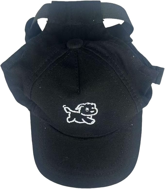 Permeable Cotton Dog Hat with Regulable Strap Sun Protective Baseball Puppies Headwear Pet Supply Pet Sun Protecting