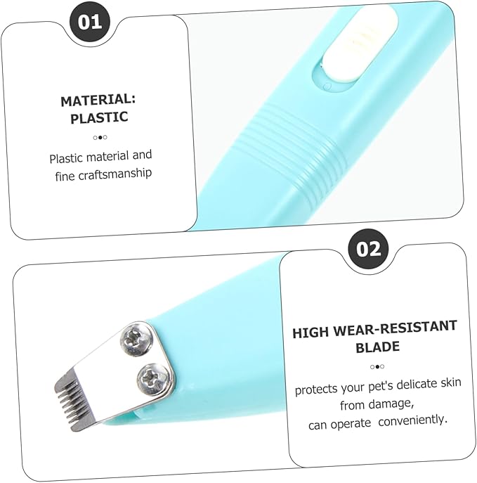 SUPVOX Pet Shaving Trimmer Electric Dog Paw Hair Clipper Cat Grooming Tool Dog Grooming Clippers Kitten Paw Trimmer
