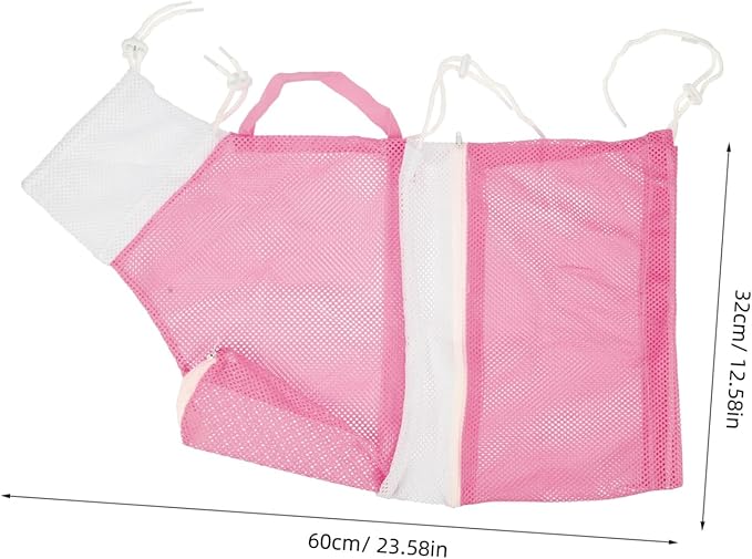 Kisangel Multipurpose Cat Bathing Bag Breathable Mesh Shower Net for Cleaning Prevents Scratching Biting for Bathing Kittens