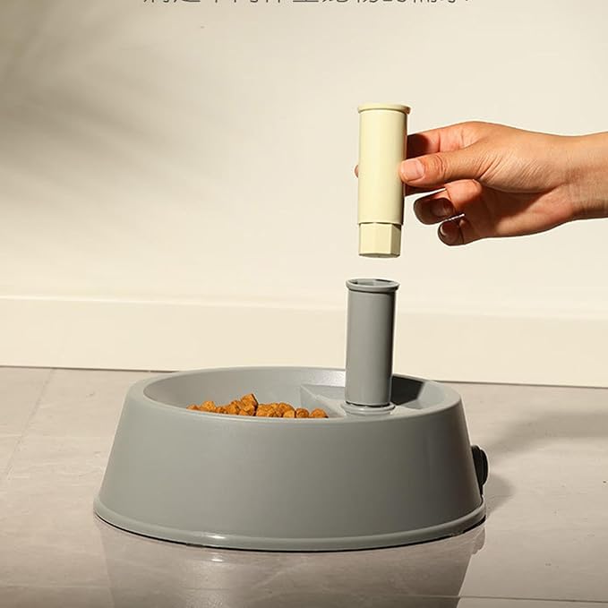 Buyter 2 in 1 Cat Feeder,Adjustable Dog Food Feeder & Water Dispenser,Pet Food Water Dish 2.2L Food and 528ML Waterer