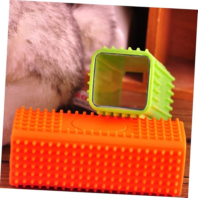 2pcs Silicone Pet Hair Remover Brush Cleaner for Dog for Carpets Sofa Bedding and Clothing Tidy up Your Orange