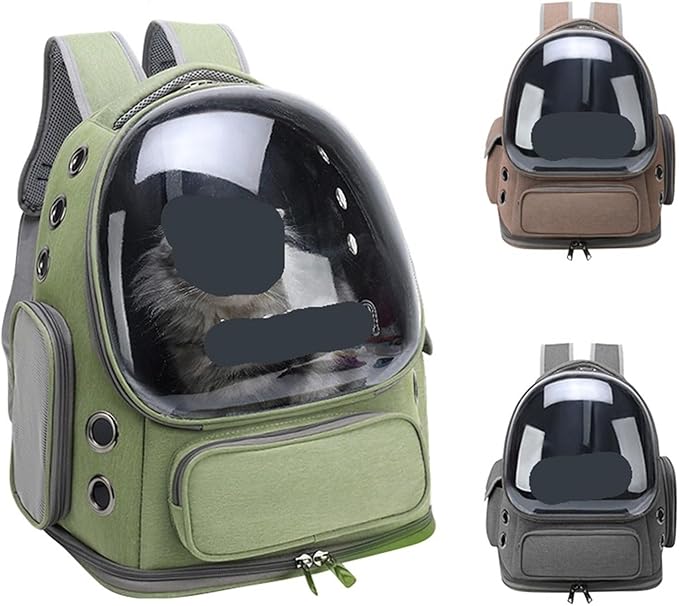 Compatible for Transparent Pet Bag Outdoor Travel Backpack Small Breathable Supplies(White)