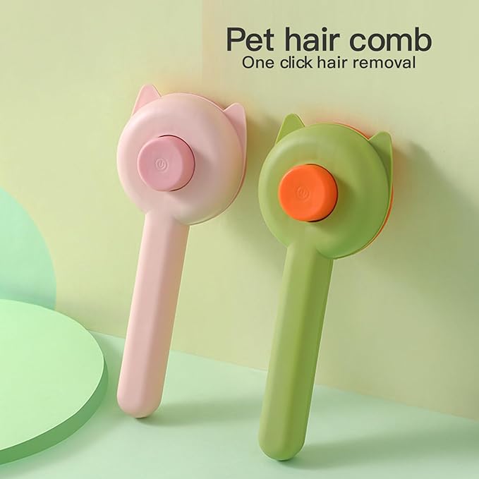 Premium Universal Pet Grooming Brush with Stainless Steel Pins Ideal for All Breeds Long Short Haired Cat and Dog,Ergonomic All-in-One Reduces Tanglesand PromotesHealthy Coat with Gentle (Blue)
