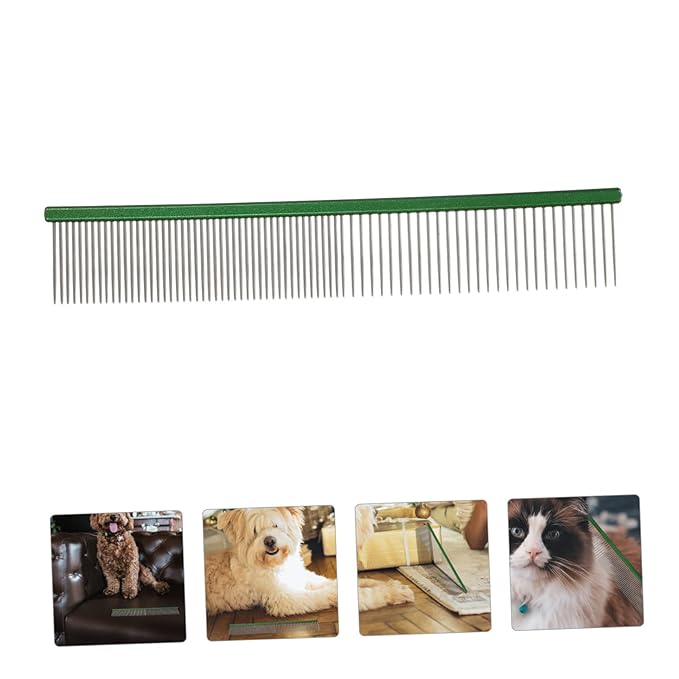MERRYHAPY Cat Hair Comb Portable Grooming Tool Reusable Pet Fur Comb Light for Household