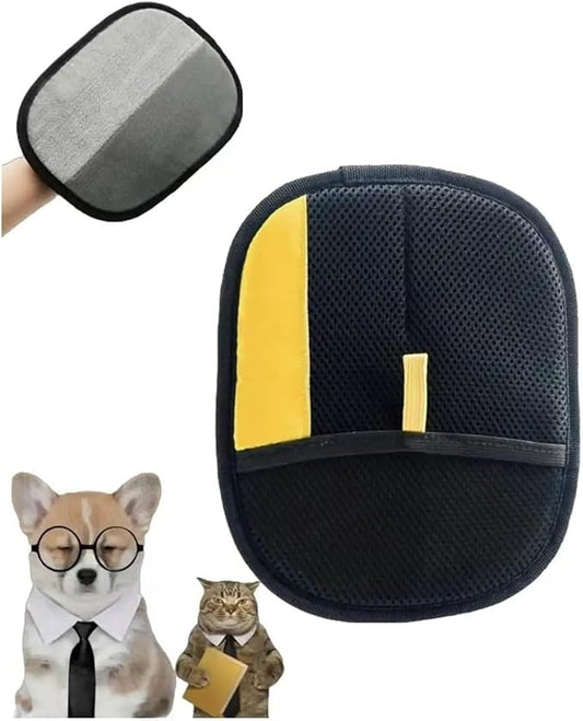Pet Hair Removal Gloves, cat and Dog Grooming and Massage Gloves, Furniture, Clothing, Sofa, and car seat Hair Removal Device