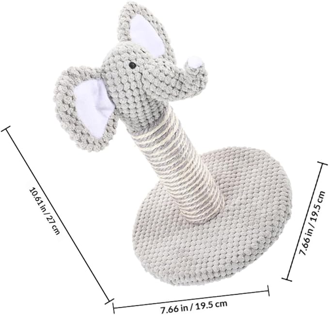 2pcs Small Animal Pattern Sisal Rope Cat Scratching Posts Vertical Wear-Resistant Climbing Poles for Indoor Cats Kittens