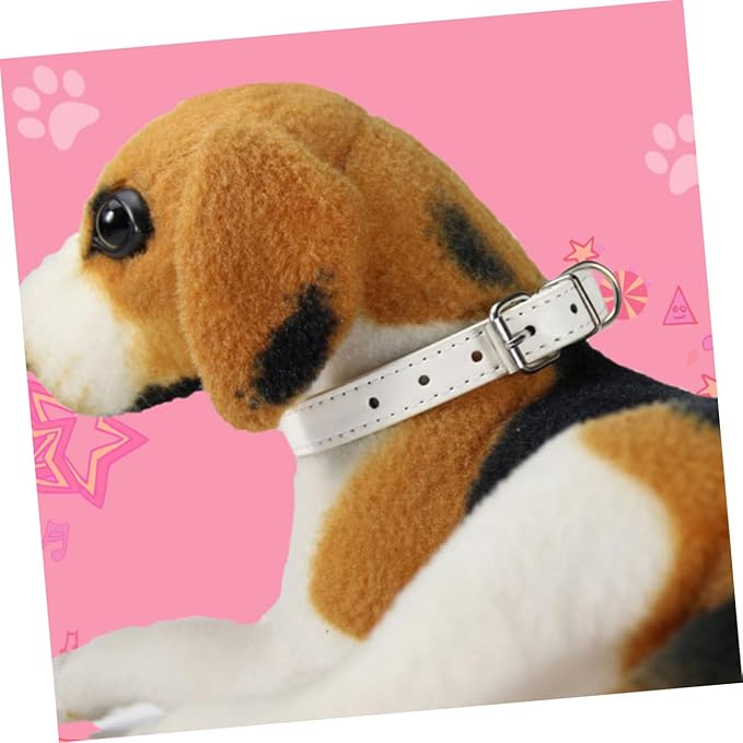 10pcs Pet Dog Collars Decorative Neckbands Random Colors Adjustable Basic Pet Supplies for Small to Medium Dogs