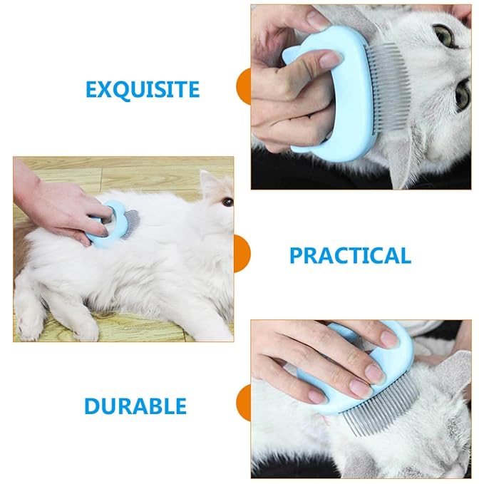2PCS PET Hair Brush Set Wear-Resistant Dog and Cat Grooming Combs for Daily Use Compact and Portable for Shedding and Detangling Long and Short Fur