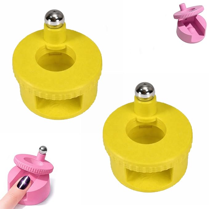 2Pcs Rotating Cat Eye Magnet, 2026 Magnetic Nail Tool, Beginner Friendly 5D Magnet Cateye, Uniform Magnetic Force and Excellent Light Absorption, Can Easily DIY Glossy Cat Eye Effect (2D-Ball Magnet)