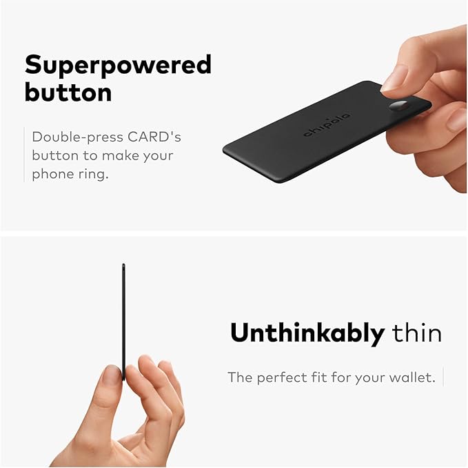 Chipolo Bundle (2x LOOP + CARD)-Rechargeable Bluetooth Tracking tag, Item Locator for Keys & Bags and Wallet Tracker, Compatible with Apple or Google, Call Your Phone & Out of Range Alerts for Android