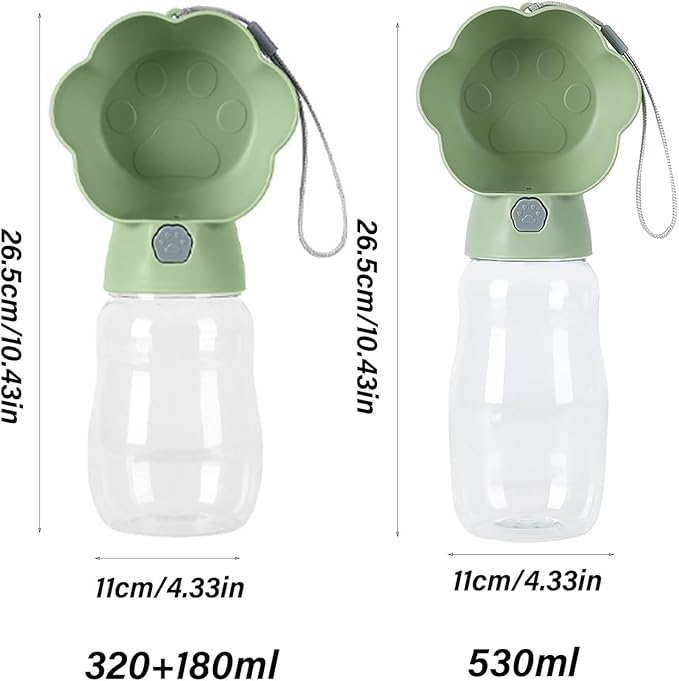 Pet Travel Water Dispenser Food Compartment for Dog Owners Daily Walking Supplies Dog Water Bottle Portable