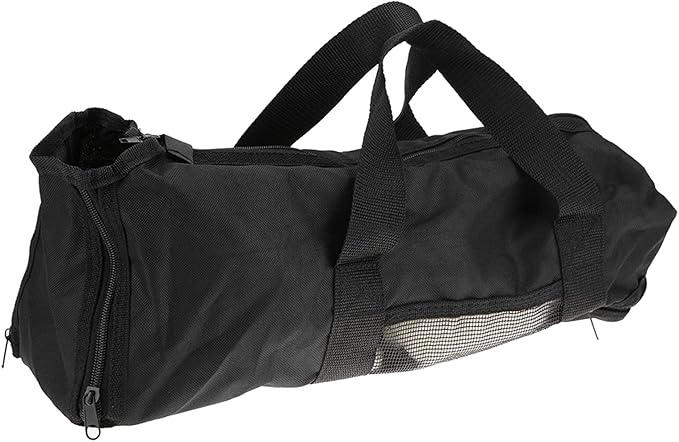 Portable Cat Grooming Bag, Multifunctional Cat Restraint Travel Bag with Oxford Cloth for Bathing Nail Trimming, 18.1x9.4 Inch Black
