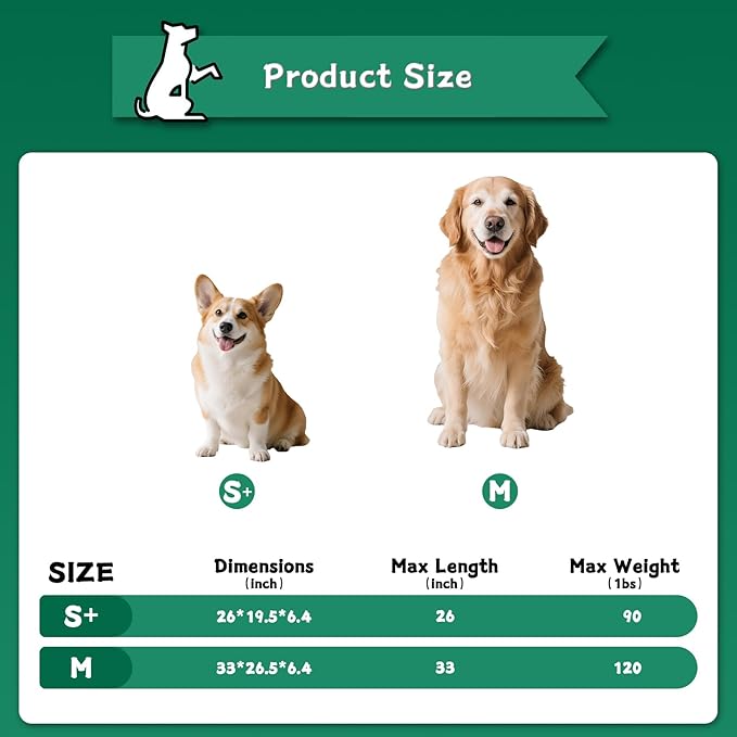 Makerfire Elevated Dog Bed, Indoor/Outdoor Raised Dog Cot for Small Dogs, Detachable Pet Bed with Non-Slip Feet, Polyester Cotton (26'' L x 19.5'' W x 6.4" H)