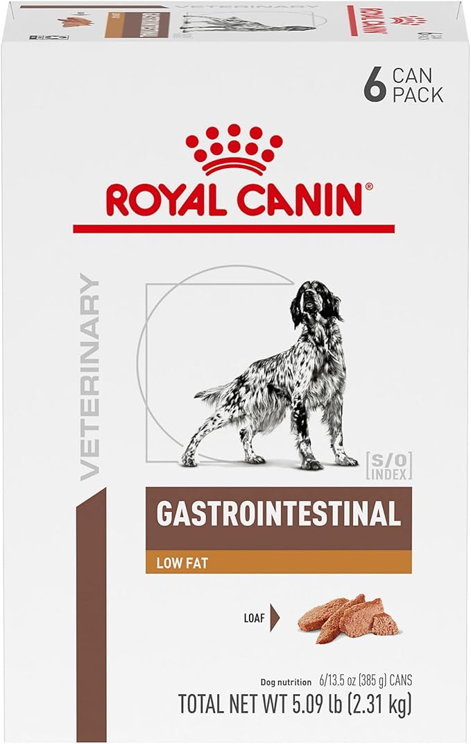 Royal Canin Veterinary Diet Canine Gastrointestinal Low Fat Adult Loaf Dog Food, 13.5 oz (Pack of 6)