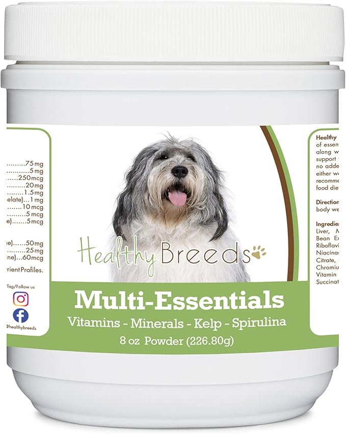 Healthy Breeds Polish Lowland Sheepdog Multi-Essentials Powder for Dogs - an Ideal Supplement of Vitamins, Minerals & Antioxidants for Your Dog - 8 oz